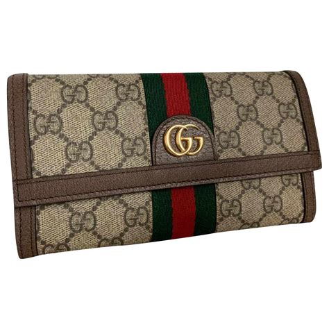 Portefeuille en cuir texturé GUCCI pour femme 